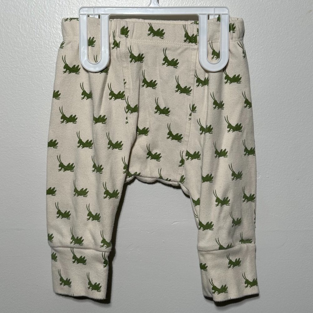 Kate Quinn | Panda Pants | Organic Cotton | Sage Grasshopper | 6-12 months